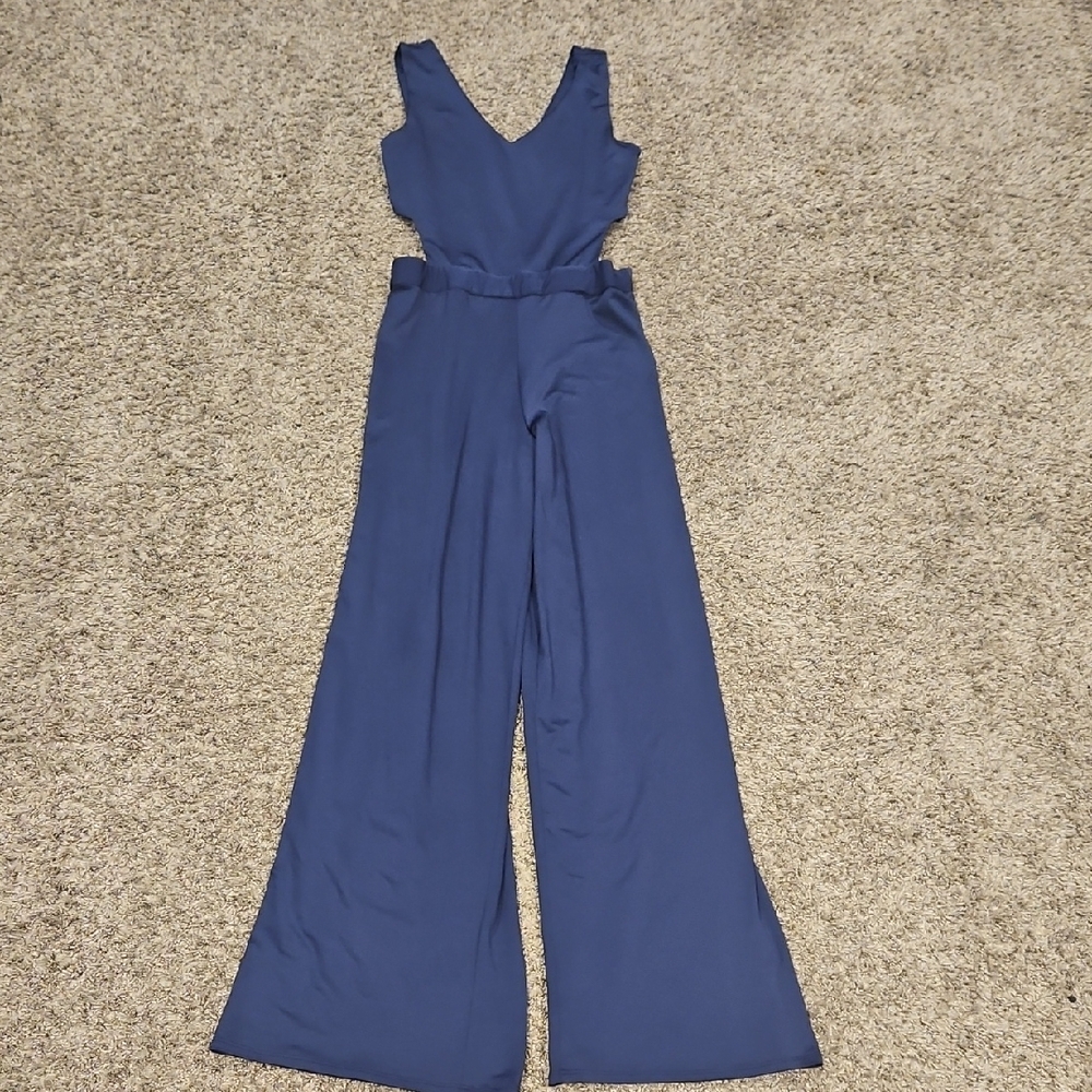 Elegant Blue Jumpsuit